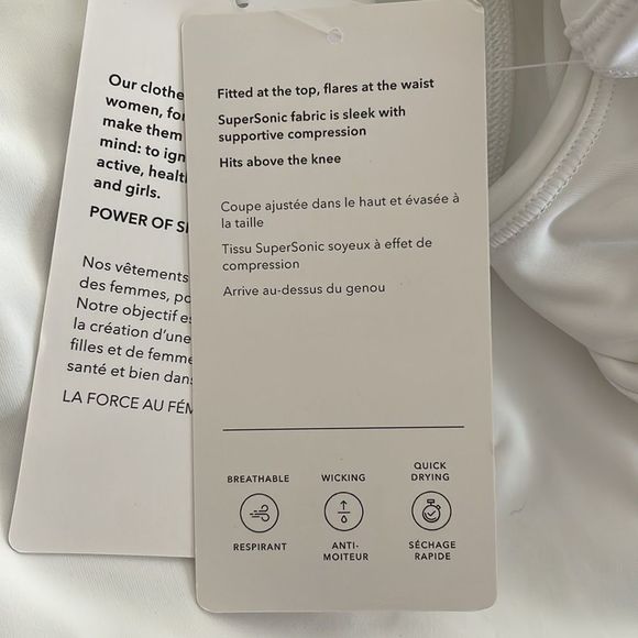 ATHLETA Ace Tennis Dress, White, Size 2X, 988538 - Picture 9 of 12